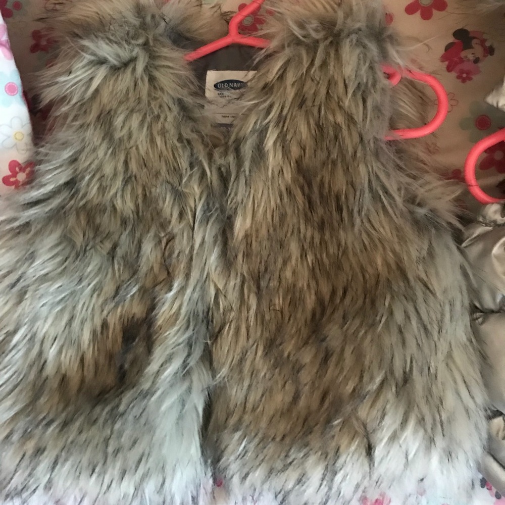 Fur vest for toddler girls
